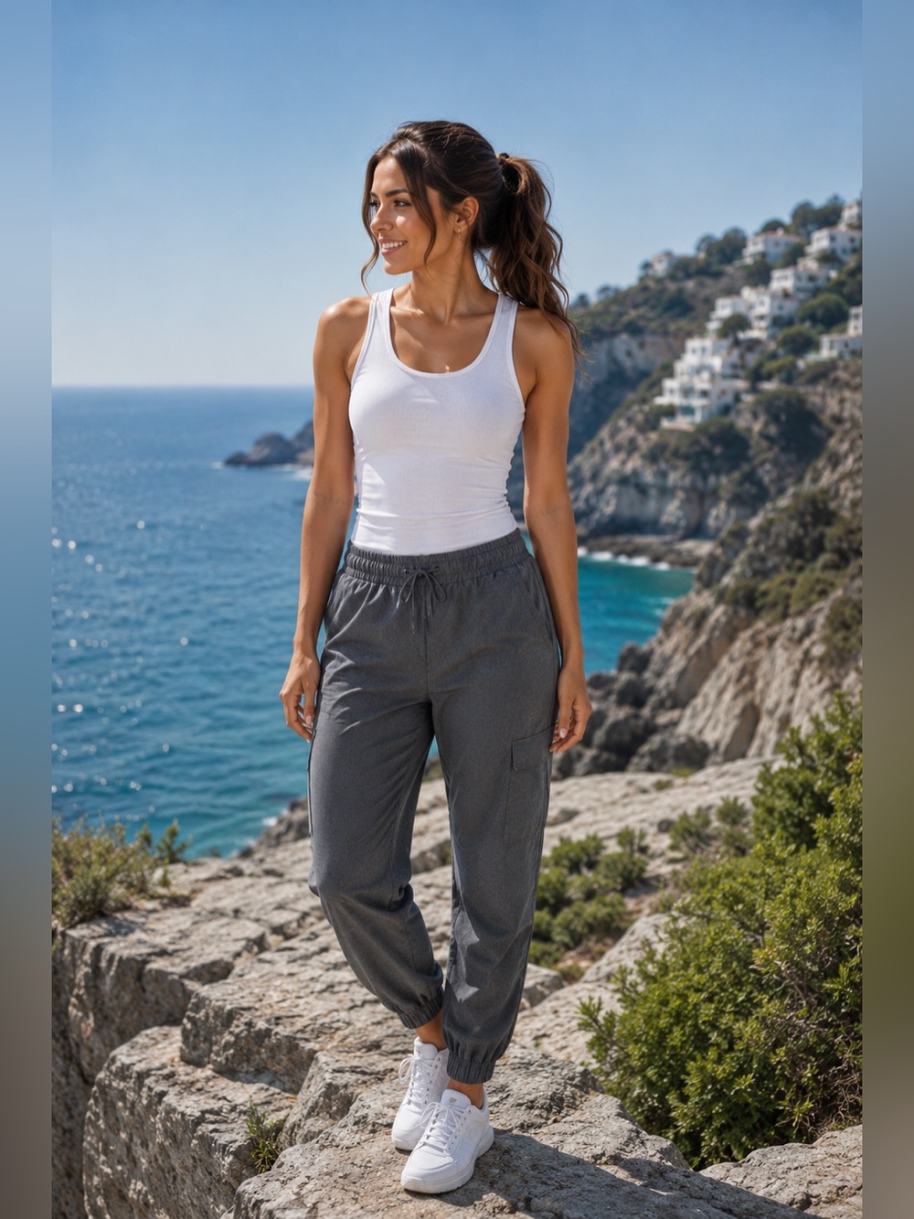 Hanes Gray Comfort Fit Track Pants - Picture 1 of 9